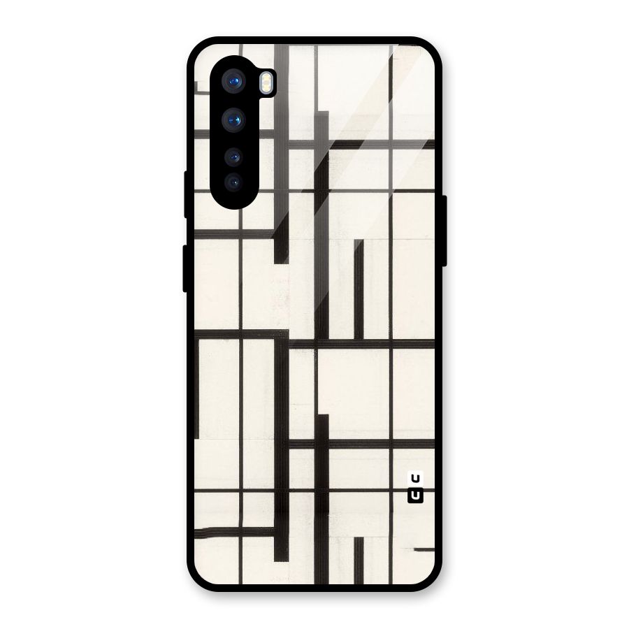 Black Unsymmetry Glass Back Case for OnePlus Nord