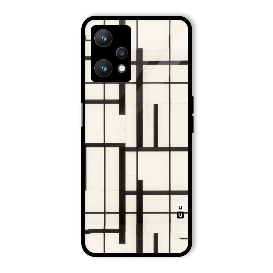 Black Unsymmetry Glass Back Case for Realme 9 Pro 5G