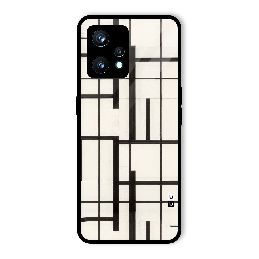 Black Unsymmetry Glass Back Case for Realme 9 Pro Plus 5G