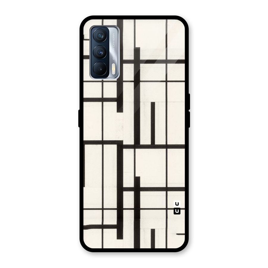 Black Unsymmetry Glass Back Case for Realme X7