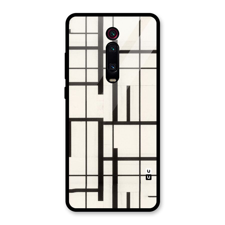 Black Unsymmetry Glass Back Case for Redmi K20 Pro