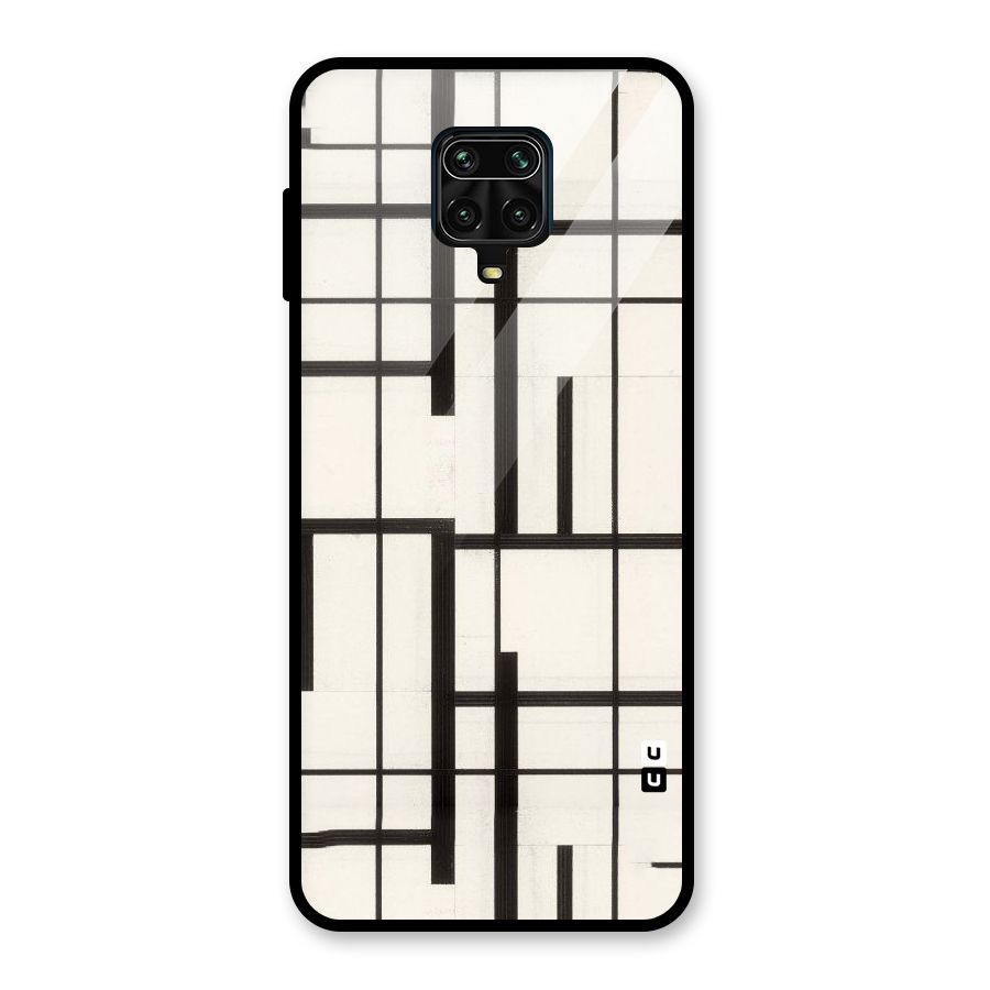 Black Unsymmetry Glass Back Case for Redmi Note 10 Lite