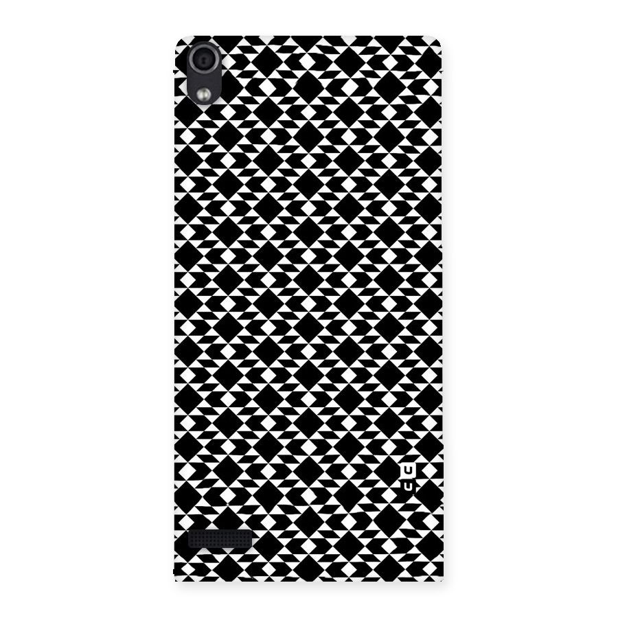 Black White Diamond Abstract Back Case for Ascend P6