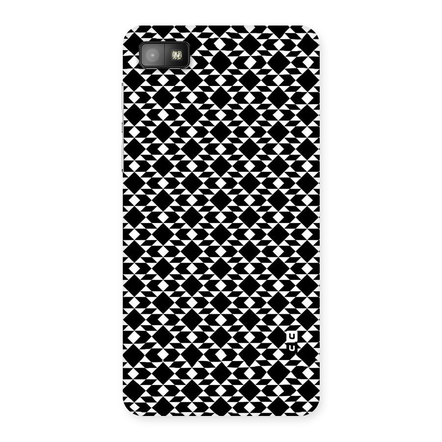 Black White Diamond Abstract Back Case for Blackberry Z10