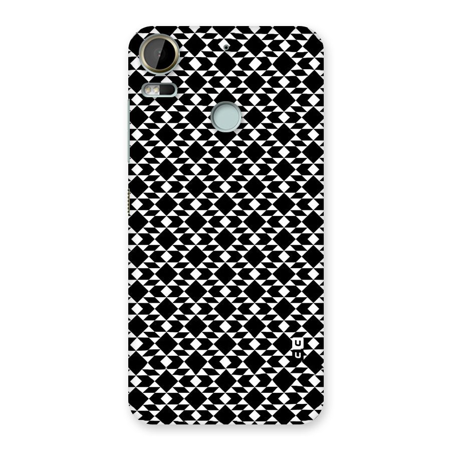 Black White Diamond Abstract Back Case for Desire 10 Pro