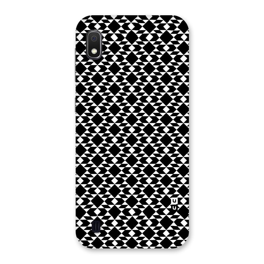 Black White Diamond Abstract Back Case for Galaxy A10