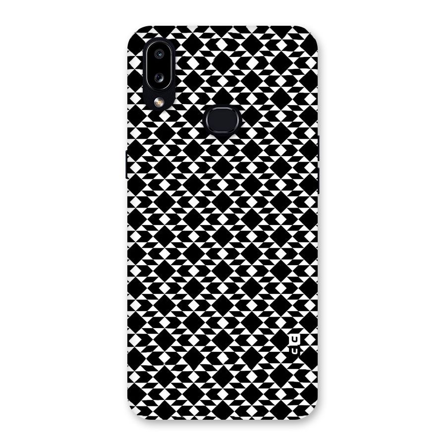 Black White Diamond Abstract Back Case for Galaxy A10s