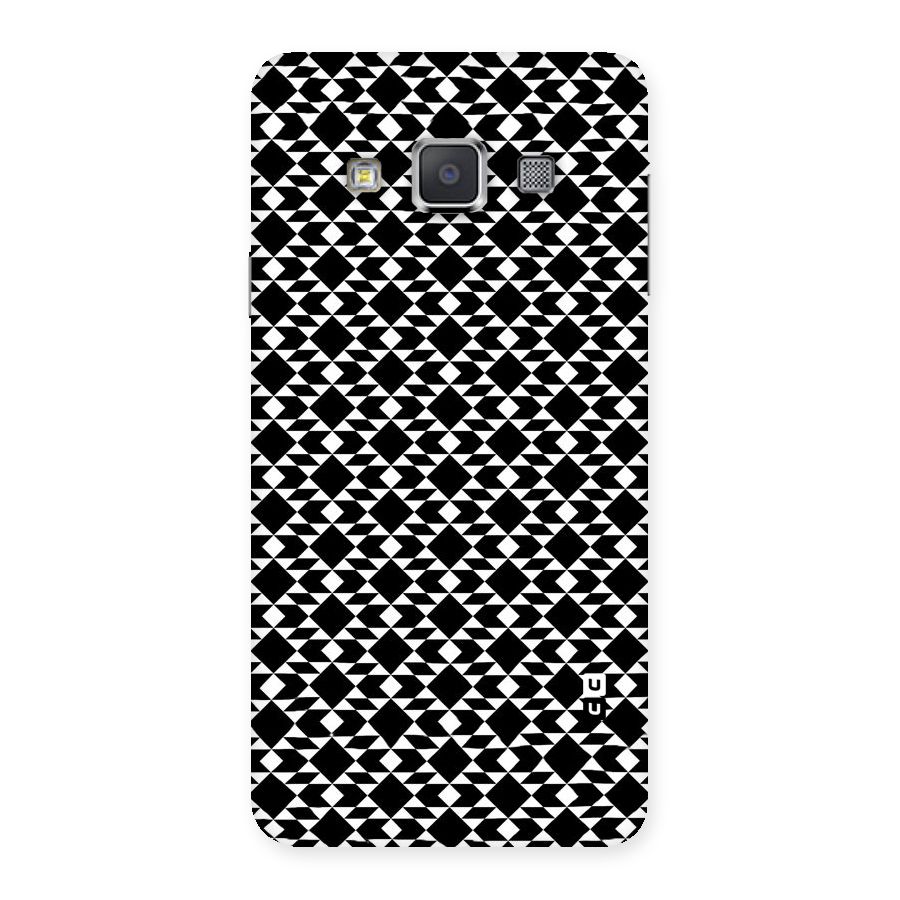 Black White Diamond Abstract Back Case for Galaxy A3