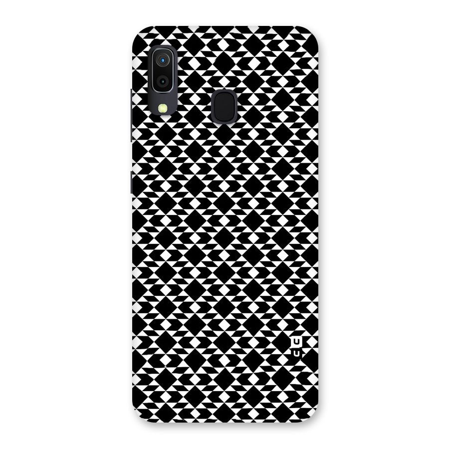 Black White Diamond Abstract Back Case for Galaxy A30