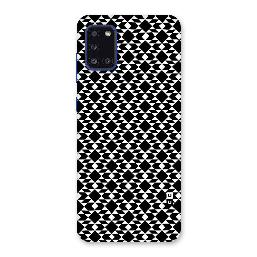 Black White Diamond Abstract Back Case for Galaxy A31
