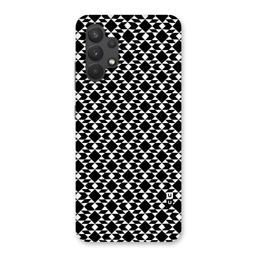Black White Diamond Abstract Back Case for Galaxy A32