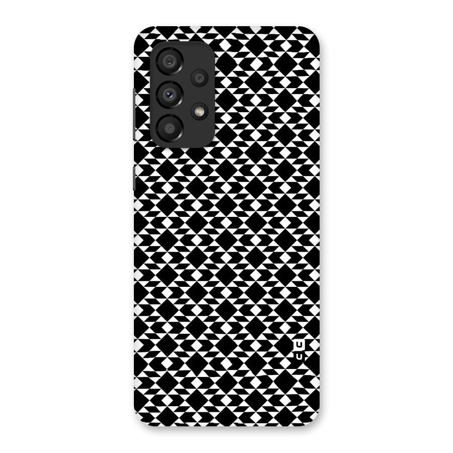 Black White Diamond Abstract Back Case for Galaxy A33 5G