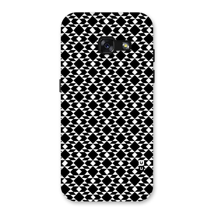 Black White Diamond Abstract Back Case for Galaxy A3 (2017)