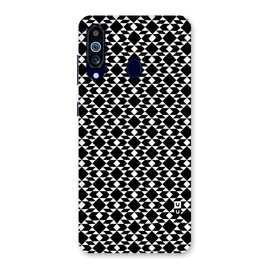 Black White Diamond Abstract Back Case for Galaxy A60