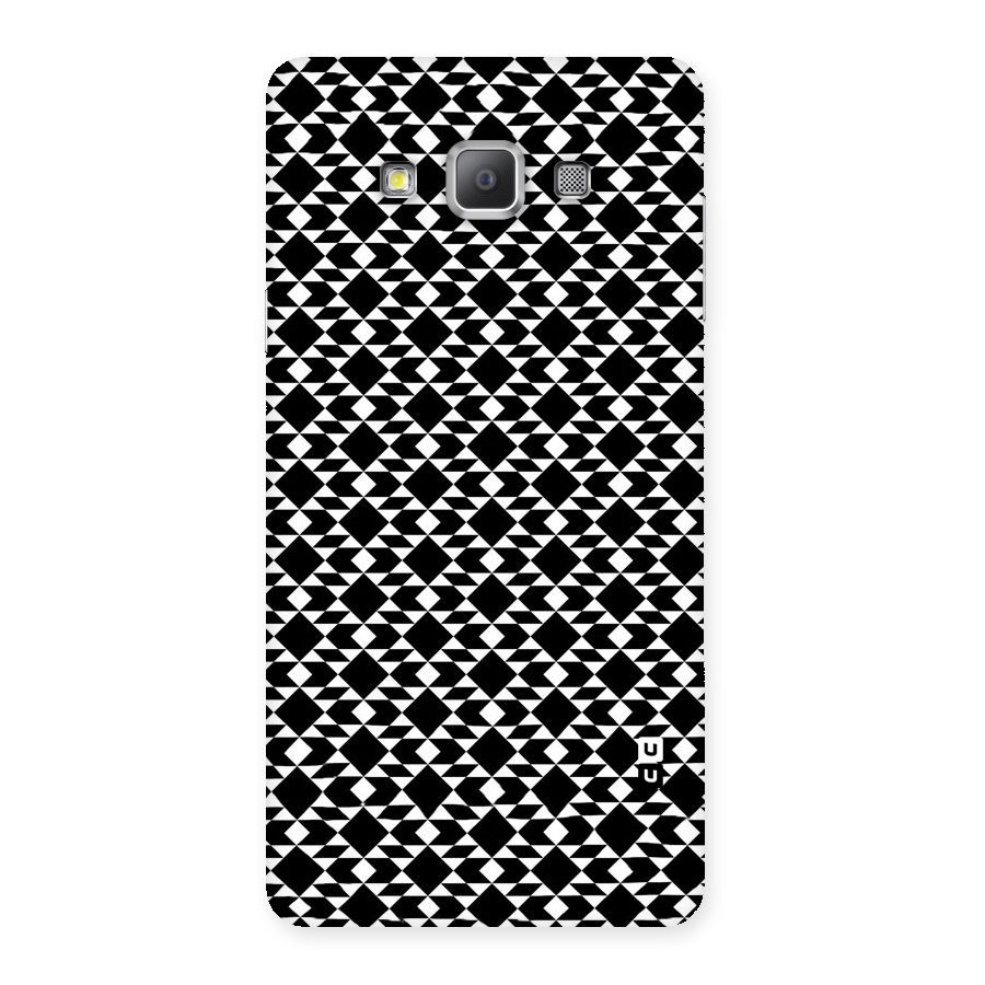 Black White Diamond Abstract Back Case for Galaxy A7