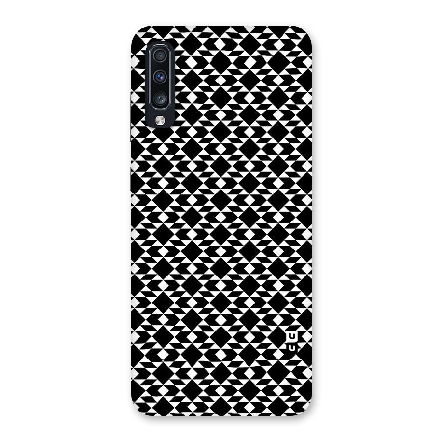 Black White Diamond Abstract Back Case for Galaxy A70