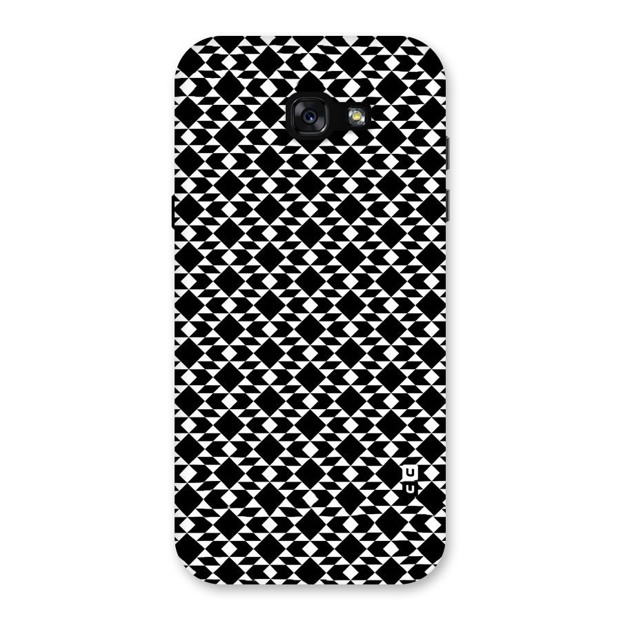 Black White Diamond Abstract Back Case for Galaxy A7 (2017)