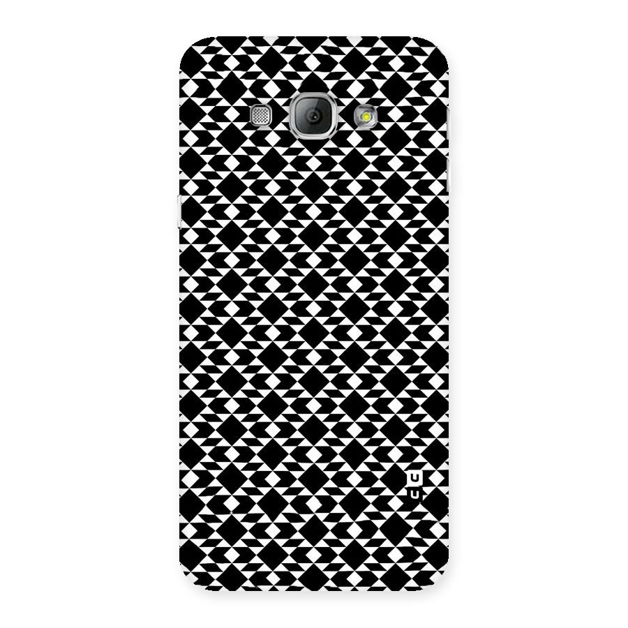 Black White Diamond Abstract Back Case for Galaxy A8