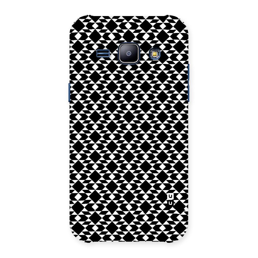 Black White Diamond Abstract Back Case for Galaxy J1