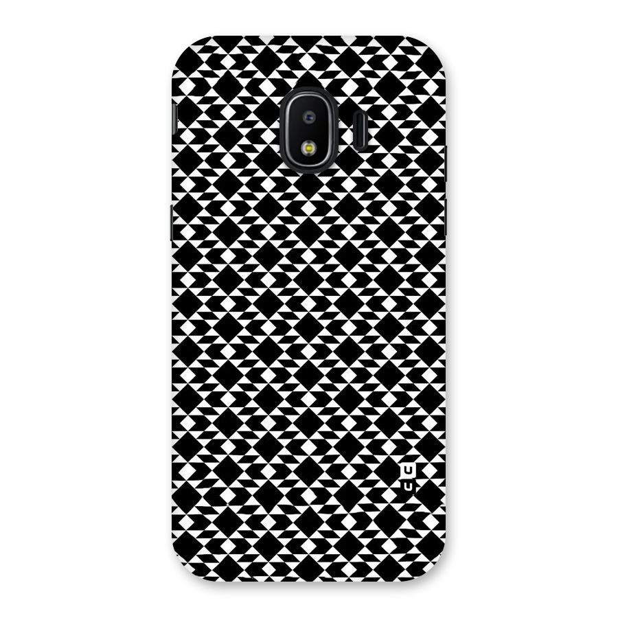 Black White Diamond Abstract Back Case for Galaxy J2 Pro 2018