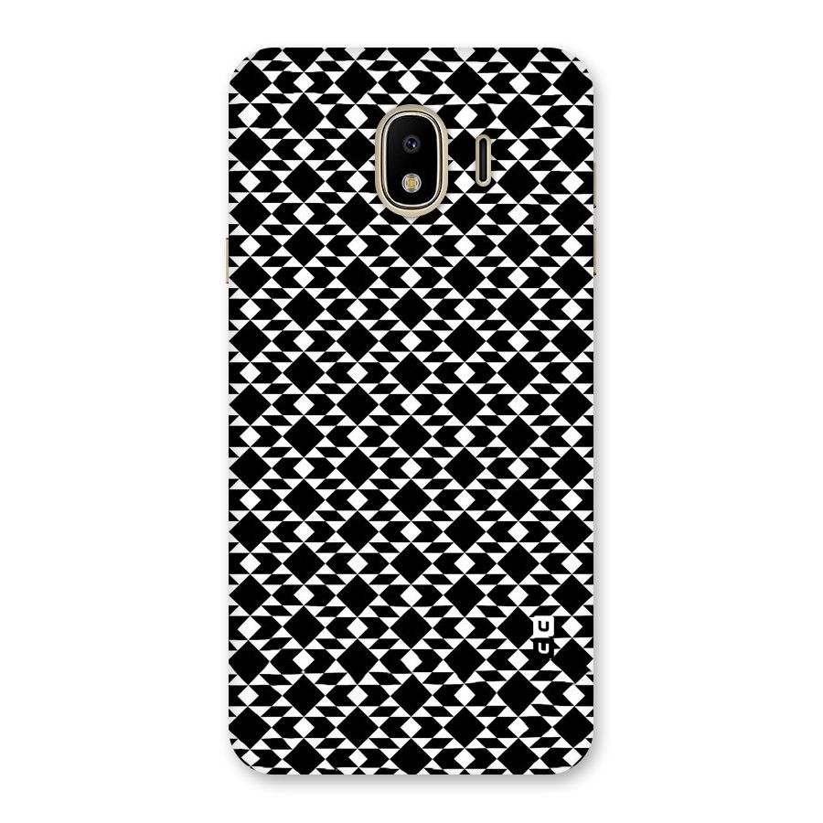 Black White Diamond Abstract Back Case for Galaxy J4