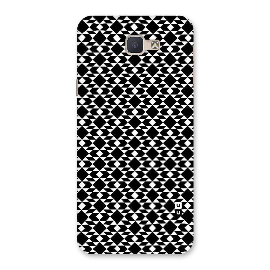 Black White Diamond Abstract Back Case for Galaxy J5 Prime