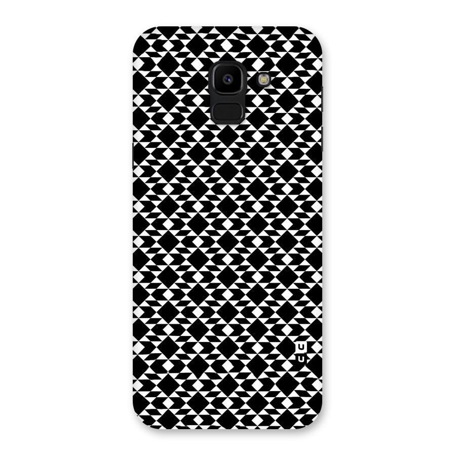 Black White Diamond Abstract Back Case for Galaxy J6