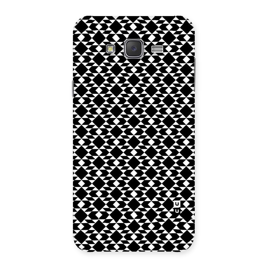 Black White Diamond Abstract Back Case for Galaxy J7