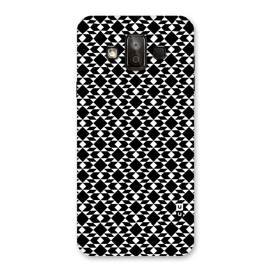 Black White Diamond Abstract Back Case for Galaxy J7 Duo