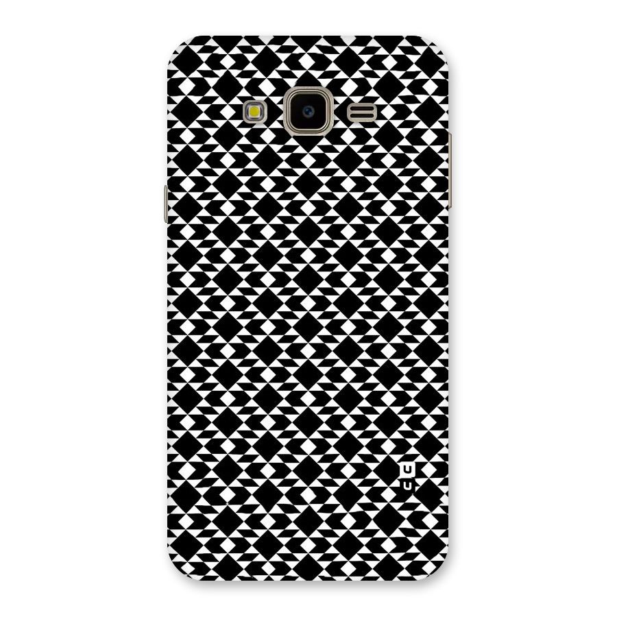 Black White Diamond Abstract Back Case for Galaxy J7 Nxt