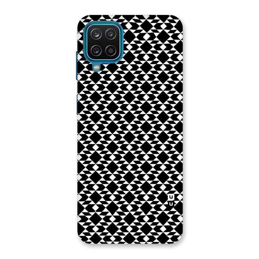 Black White Diamond Abstract Back Case for Galaxy M12