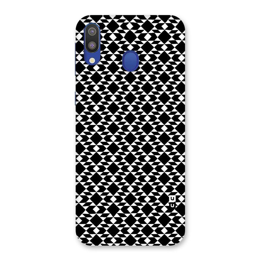 Black White Diamond Abstract Back Case for Galaxy M20