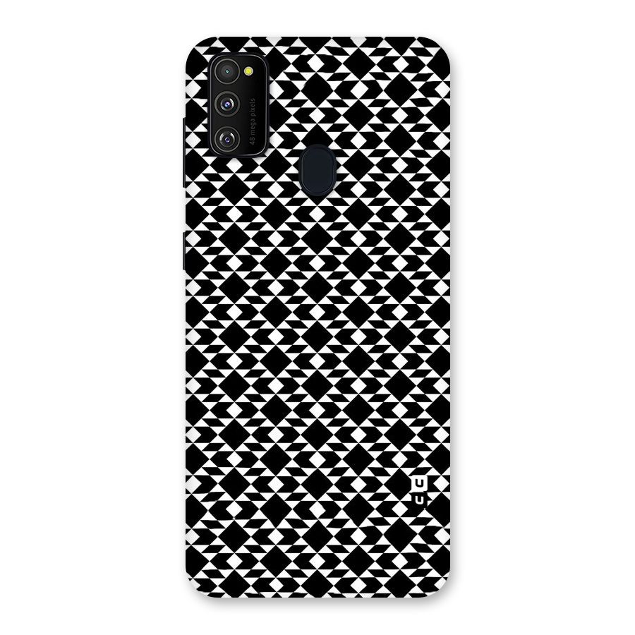 Black White Diamond Abstract Back Case for Galaxy M30s