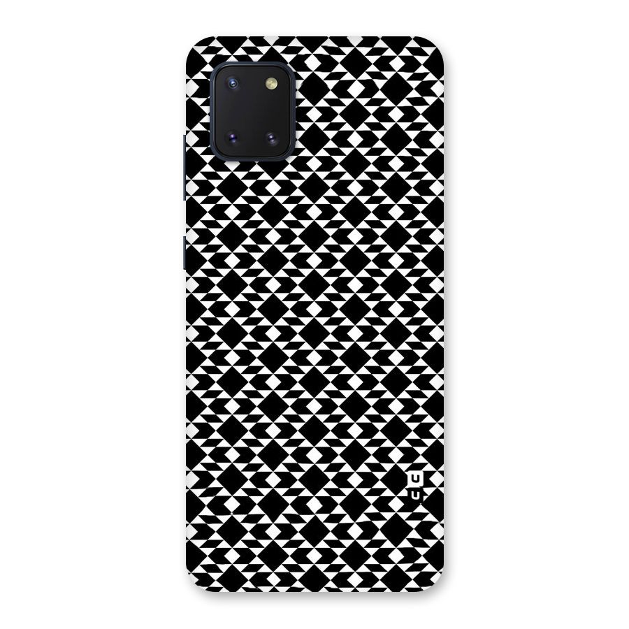 Black White Diamond Abstract Back Case for Galaxy Note 10 Lite