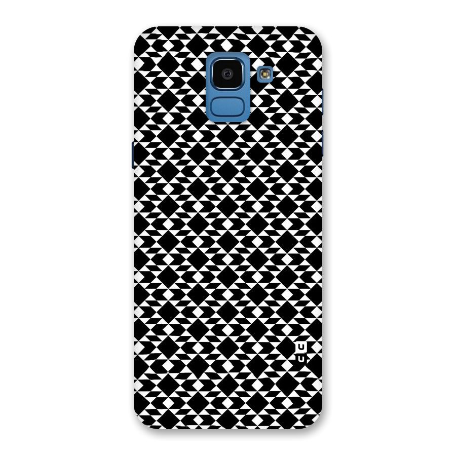 Black White Diamond Abstract Back Case for Galaxy On6