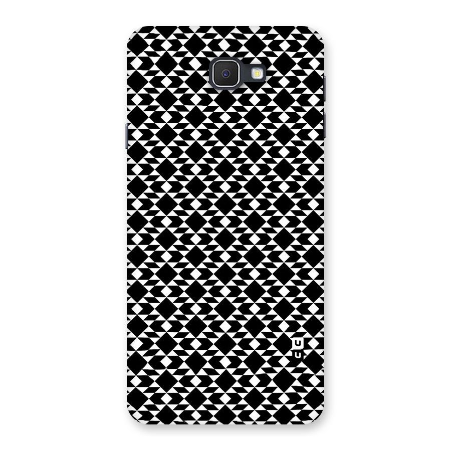 Black White Diamond Abstract Back Case for Galaxy On7 2016