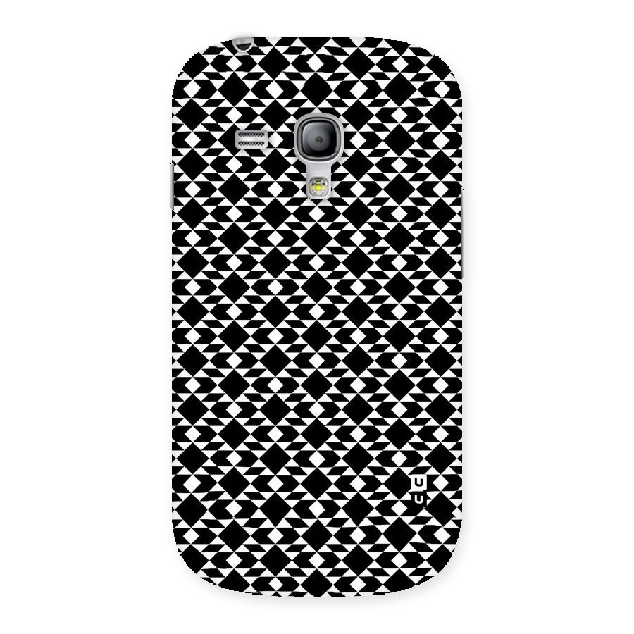 Black White Diamond Abstract Back Case for Galaxy S3 Mini