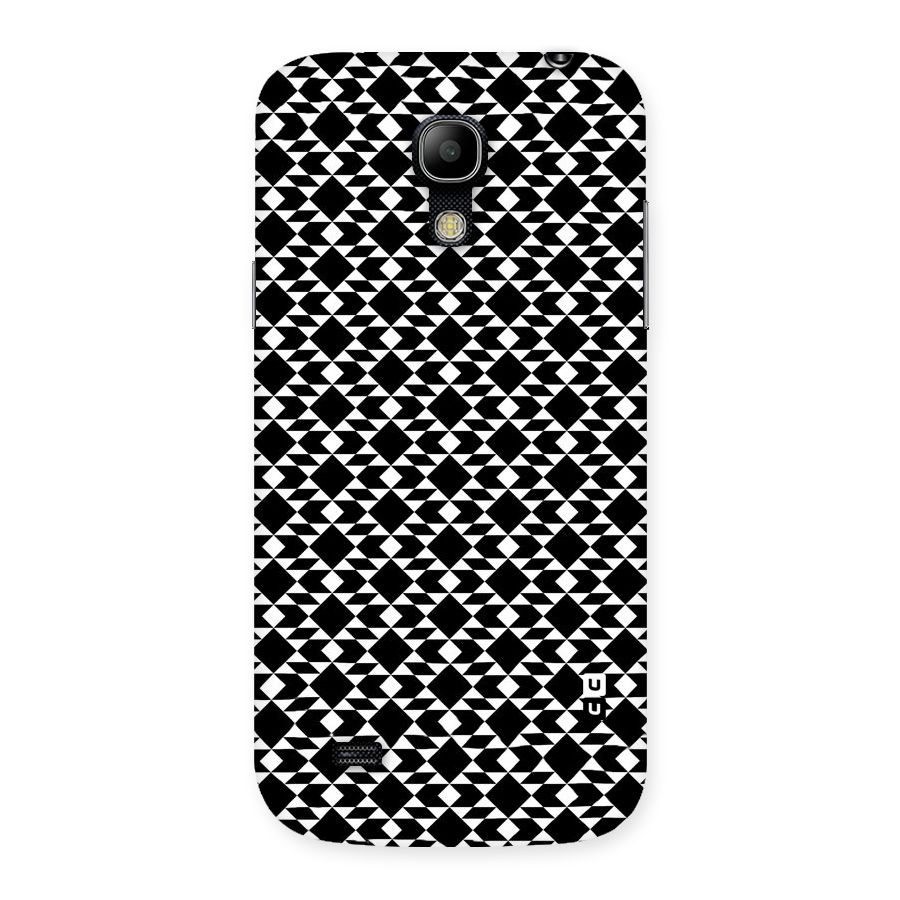 Black White Diamond Abstract Back Case for Galaxy S4 Mini