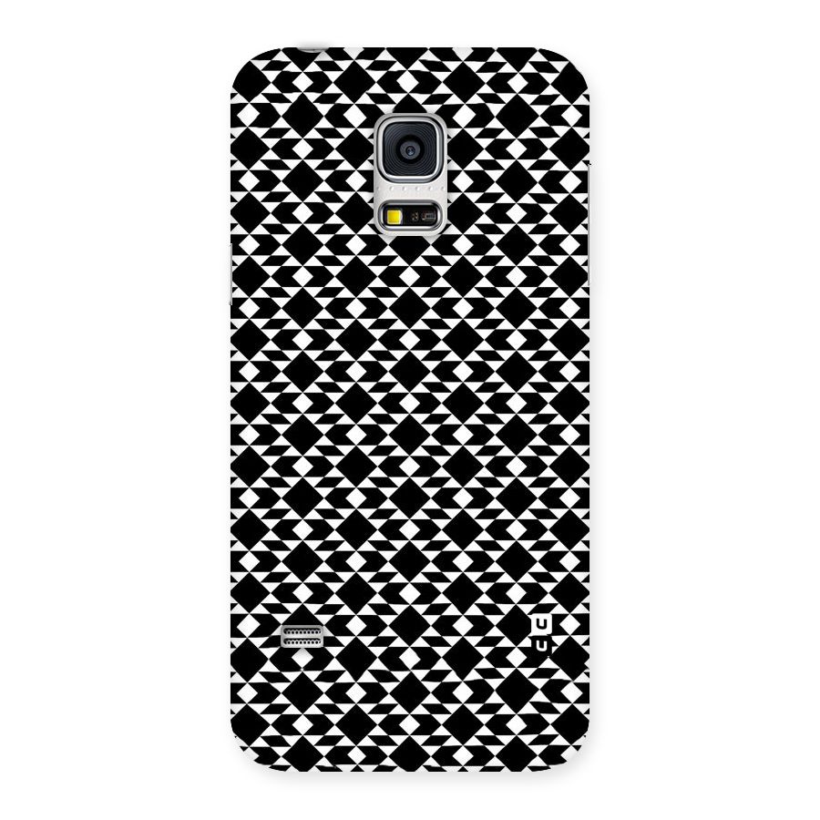 Black White Diamond Abstract Back Case for Galaxy S5 Mini