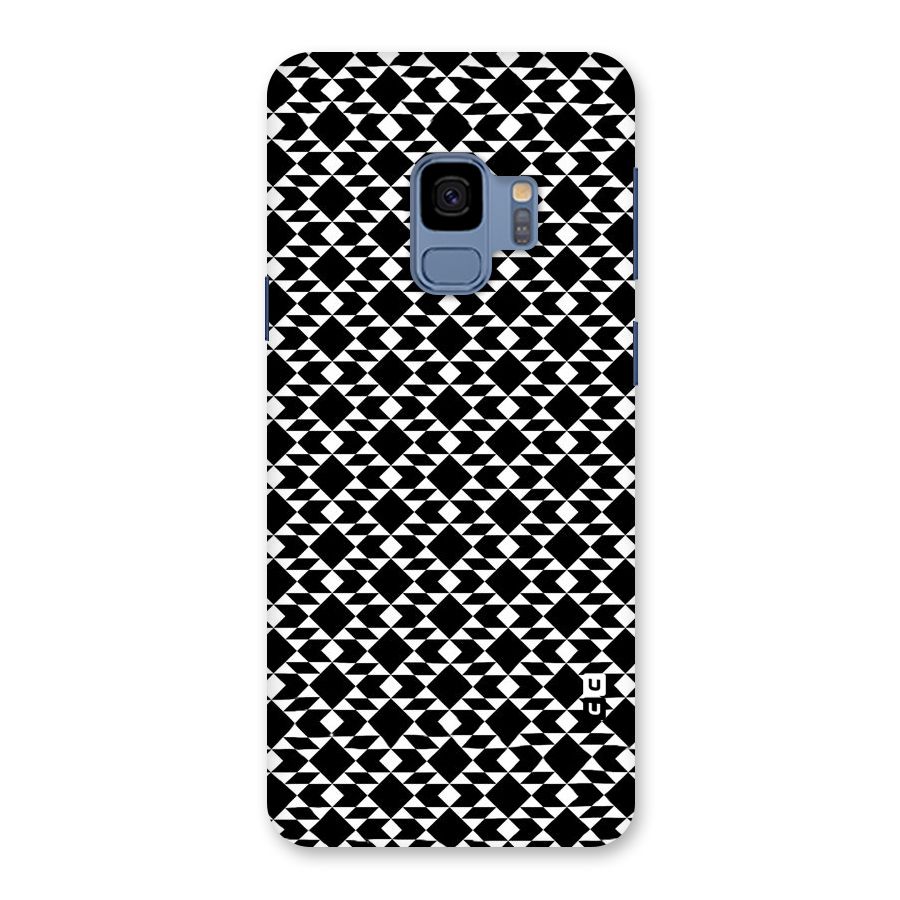 Black White Diamond Abstract Back Case for Galaxy S9