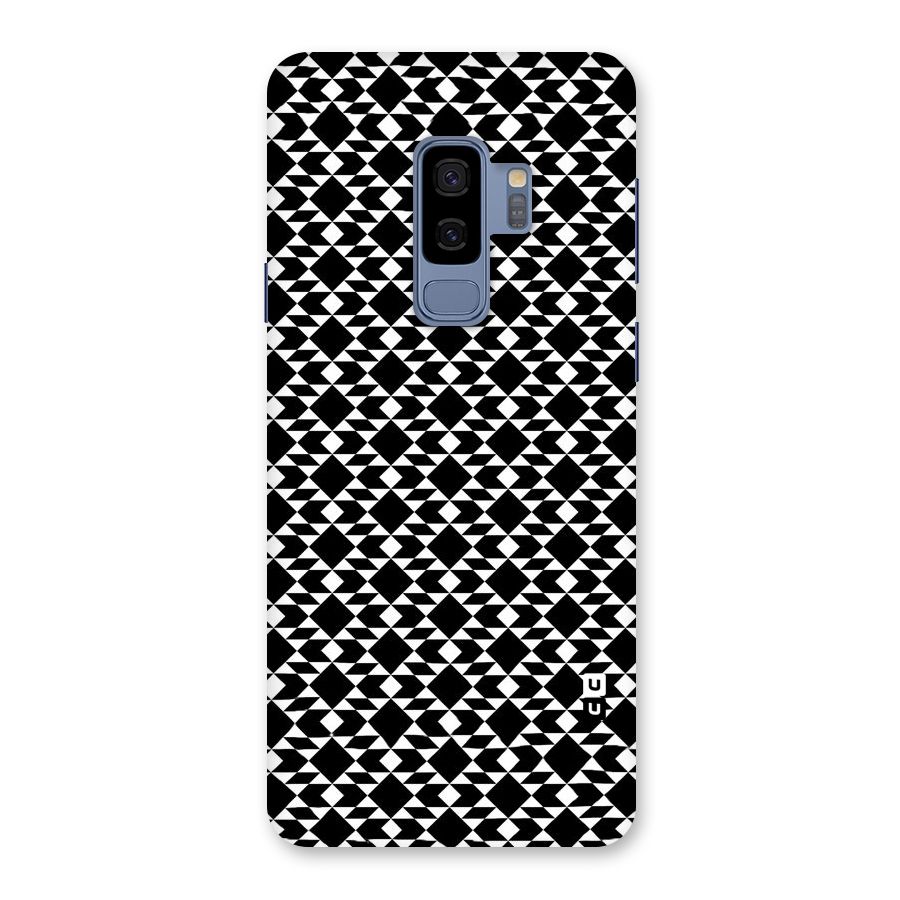 Black White Diamond Abstract Back Case for Galaxy S9 Plus