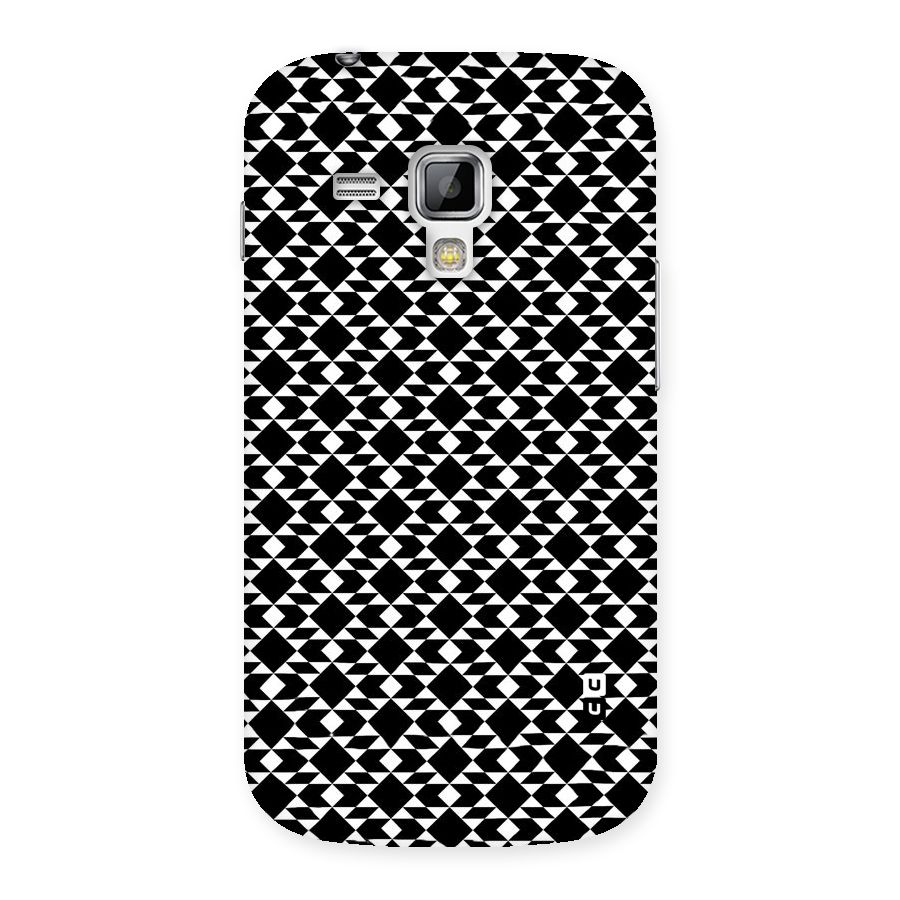 Black White Diamond Abstract Back Case for Galaxy S Duos