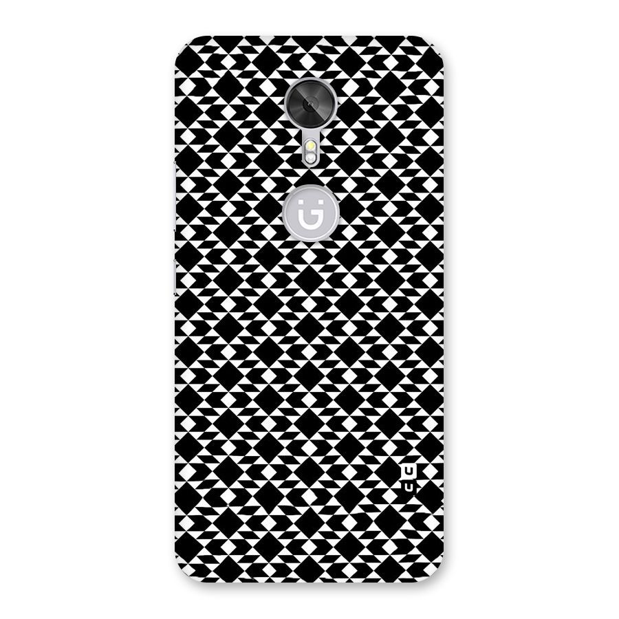 Black White Diamond Abstract Back Case for Gionee A1