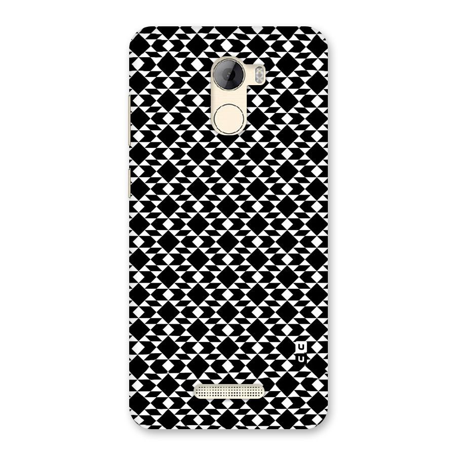 Black White Diamond Abstract Back Case for Gionee A1 LIte