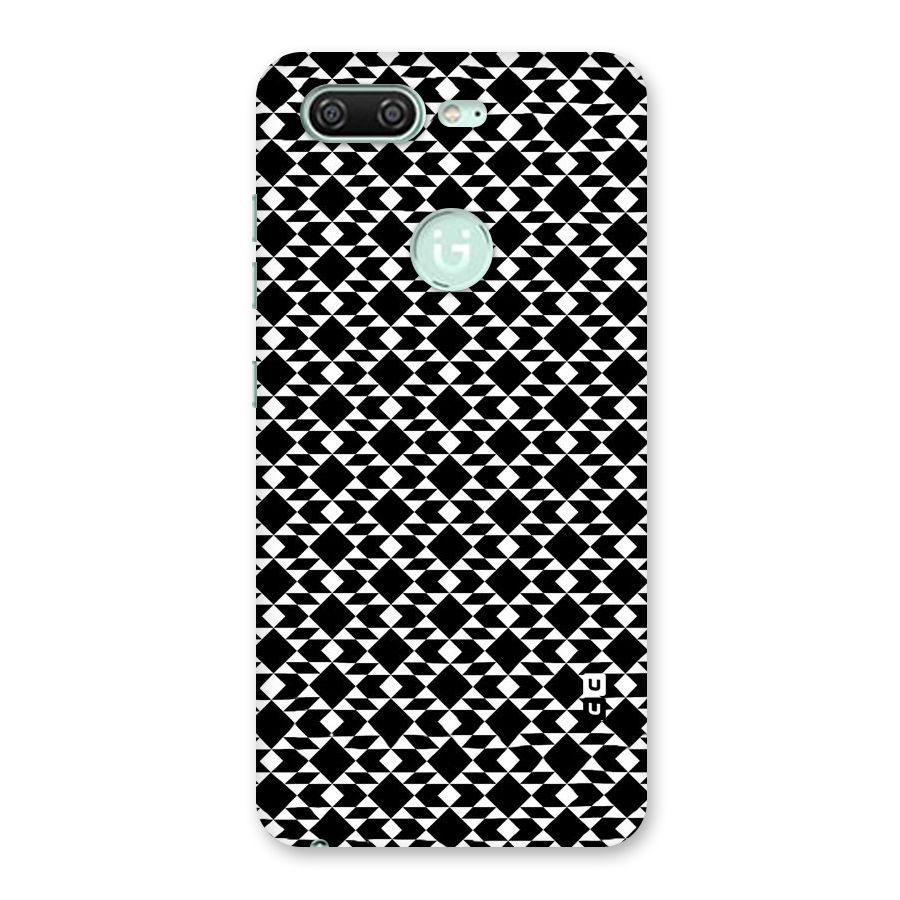 Black White Diamond Abstract Back Case for Gionee S10