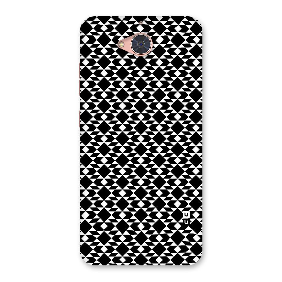 Black White Diamond Abstract Back Case for Gionee S6 Pro