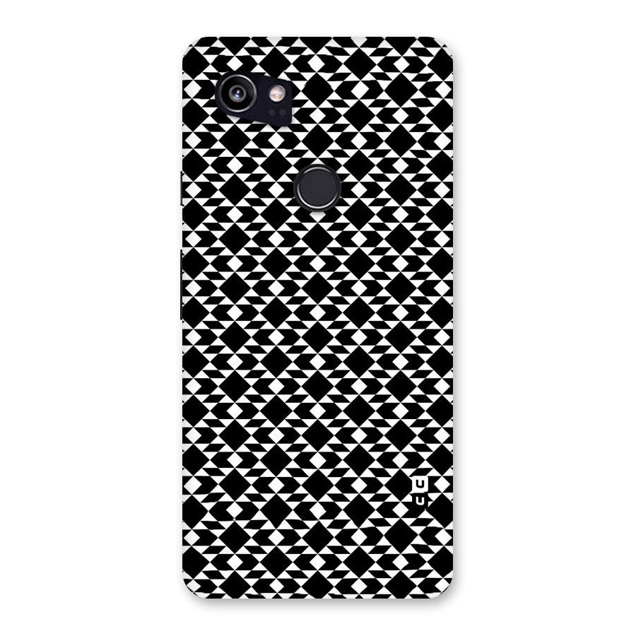 Black White Diamond Abstract Back Case for Google Pixel 2 XL