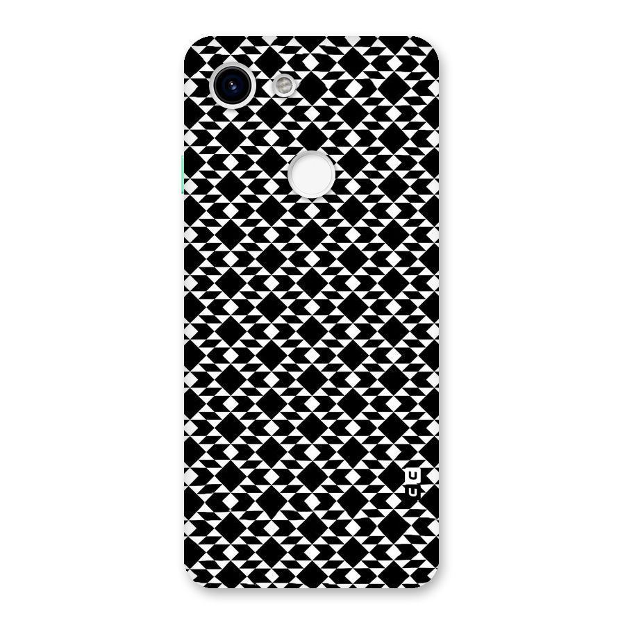 Black White Diamond Abstract Back Case for Google Pixel 3