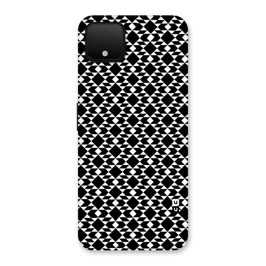 Black White Diamond Abstract Back Case for Google Pixel 4 XL