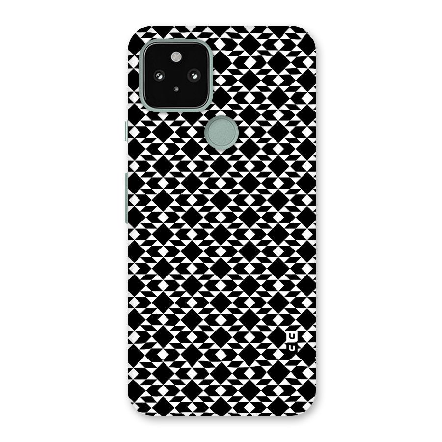 Black White Diamond Abstract Back Case for Google Pixel 5